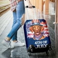 thumbnail image 3 of Patriotic Vizsla Celebrates 4th of July Travel Luggage Cover Vizslas Dog Lover Gifts Idea Suitcase Dust Protective Decor - 02009, 3 of 5