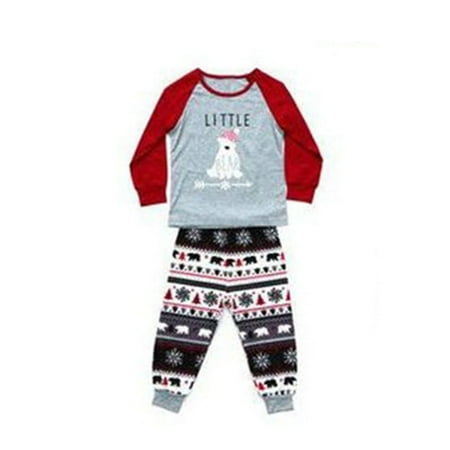 

Family Matching Clothes for Christmas Pajamas Set Long Sleeve Printed Sleepwear 6 Child