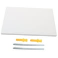 thumbnail image 4 of Raindrops White Wallmounted Floating Shelf for Storage Made of Composite Board Heavy Duty and Spacesaving 12.5 x 4.5 x 3.5 Inches, 4 of 8