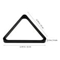 thumbnail image 2 of LOLIPPYY 2 Pcs Support Triangle de Billard de Couleur Assortie pour Rangement de Table de Billard et Accessoires de Salle de Jeux, 2 of 8