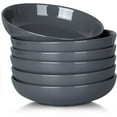 thumbnail image 1 of Pasta Bowls Set of 22 oz Large Ceramic Bowls for Kitchen,Can Use for Pasta/Salad/Cereal/Soup Bowls,Wide and deep, Chip-resistant,Microwave&Dishwasher Safe Gray, 1 of 8
