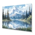 thumbnail image 2 of Designart "Blissful Mountain Views III" Countryside Metal Wall Decor, 2 of 5