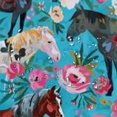 thumbnail image 5 of BCIIG Horses Flowers Shower Curtain Set with Hooks 100% Polyester 36"x72, 5 of 7