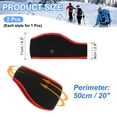 thumbnail image 2 of Uxcell Ear Warmer Headband, Ear Warmer Winter Stretchy Running Sweatband Outdoor Essential for Running Walking Black with Red, 2 of 7