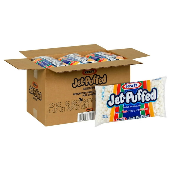 Jet-Puffed 1 lb. Mini Marshmallows Bag - 12/Case