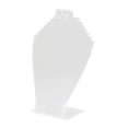 thumbnail image 1 of Exhibidor de Joyas Aretes Busto Cuero Sintético Medallones 34 4 Franela 1 Homeanda Transparente, 1 of 9