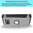 thumbnail image 6 of Galaxy S8 Case, Cellularvilla [Heavy Duty] High Impact Dual Layer Protective Case [Shockproof] Built-in 360 Degree Rotating Ring Holder Kickstand Cover For Samsung Galaxy S8, 6 of 8