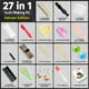 thumbnail image 2 of Kit para hacer sushi FUNGYAND 27 en 1 con rodillo y cuchillo Bazooka, 2 of 8