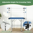 thumbnail image 5 of Demi Bonn 42" Foldable Dog Grooming Table with Adjustable Arm, Non-Slip Surface and Storage Tray for Home Use, Blue, 5 of 7