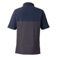 thumbnail image 5 of CORE365 CE112C Men's Fusion ChromaSoft™ Colorblock Polo-Carbon/ Classic Navy Heather-M, 5 of 6