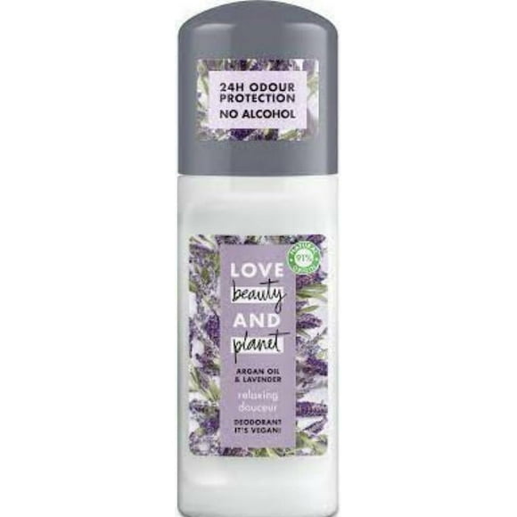 Love Beauty & Planet Relaxing Argan Oil & Lavender Roll On Deodorant 50 ml