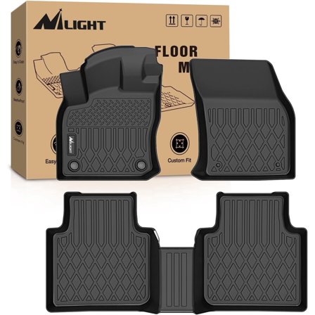Nilight TPE Floor Mats for Volkswagen Tiguan 2018 2019 2020 2021 2022 2023 2024, All Weather Custom Fit Heavy Duty Floor Liners