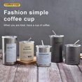 thumbnail image 4 of Bewildely Taza de agua con pajita, botellas de café, hervidor de viaje para acampar, taza portátil de acero inoxidable, termo de cocina, recipiente para Juegos de servir café y té tipo 4 Bewildely HA073404-04, 4 of 6