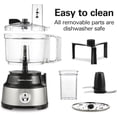 thumbnail image 7 of Food Processor & Vegetable Chopper 10 Cup with Built-In Bowl Scraper, Slicing Shredding Mincing Puree, 450W Motor, Black and Stainless Steel, 7 of 7