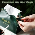thumbnail image 5 of JilgTeok Leather Tissue Box Cover, Triangular Foldable Tissue Box - Modern Decorative Storage Box For Living Room, Bedroom, Car, Office, Gift Ideas,Suitable for everyone, 5 of 9