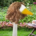 thumbnail image 3 of Porch Goose Braid Cute Lawn Goose Statue Braid Porch Goose Outfits for Outdoor Garden Patio Yard Goosey Decoration - E, 3 of 3