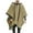 Khaki, variant on ameIAEA Mens Hooded Capes Windbreaker Warm Coat Jacket Casual Pullover Fall Winter Outwear