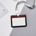 thumbnail image 6 of Kdxio Red Glitter1 Card Badge Holder Work Badge Sleeve for Office, School, Factory, ID Credit Cards, Driver Licenses and Passes, 6 of 7