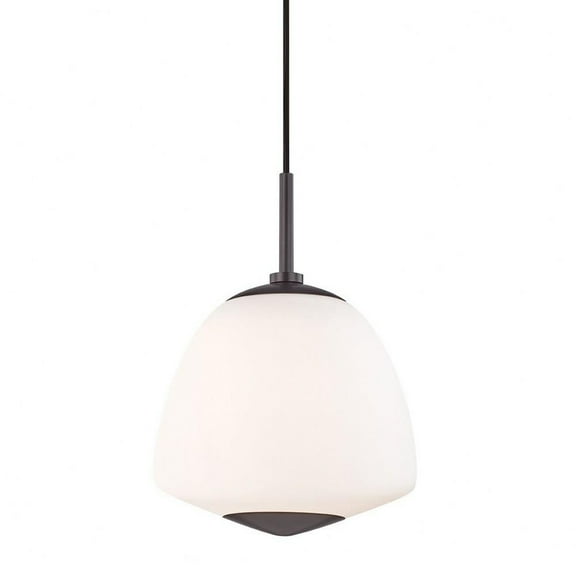 -1-Light Small Pendant in Style-8 inches Wide By 11 inches High-Old Bronze Finish Bailey Street Home 735-Bel-3321945