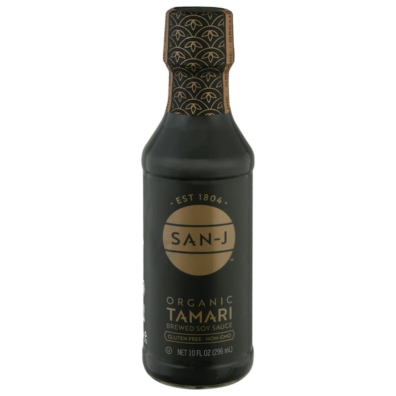 San J Sauce Soy Tamari Gew√ºrz Gold Organic 10 oz (Pack Of 6)