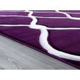 thumbnail image 2 of United Weavers Drachma Freya Modern Trellis Runner Rug, Plum, 2'7" x 7'4", 2 of 5
