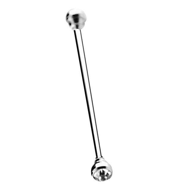 KLKCMS Men Rhinestone Fashion Collar Clips Tie Collar Bar Pin White Crystal