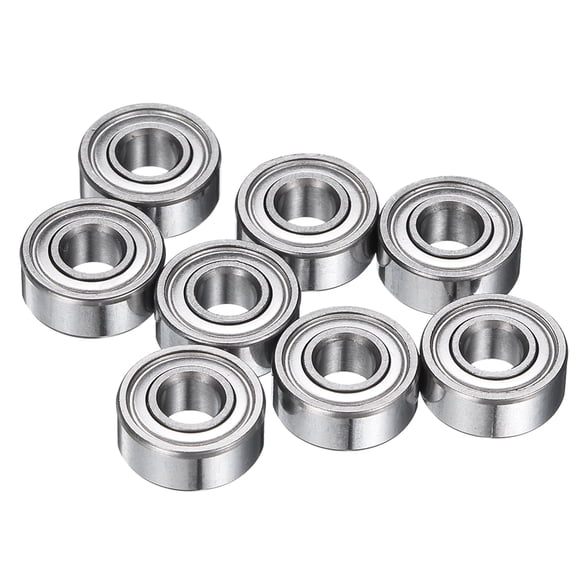 8Pcs MR104ZZ Small Bearing, 4mm ID 10mm OD 4mm Width Double Shielded Deep Groove Ball Bearings for Electric Motor Skateboards 3D Printer