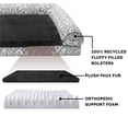 thumbnail image 4 of Furhaven Cama ortopédica para perros medianos y pequeños con refuerzos extraíbles y funda lavable, para perros de hasta 35 libras - Sofá decorativo tejido Kilim de felpa y suroeste - Gris Boulder, med, 4 of 5