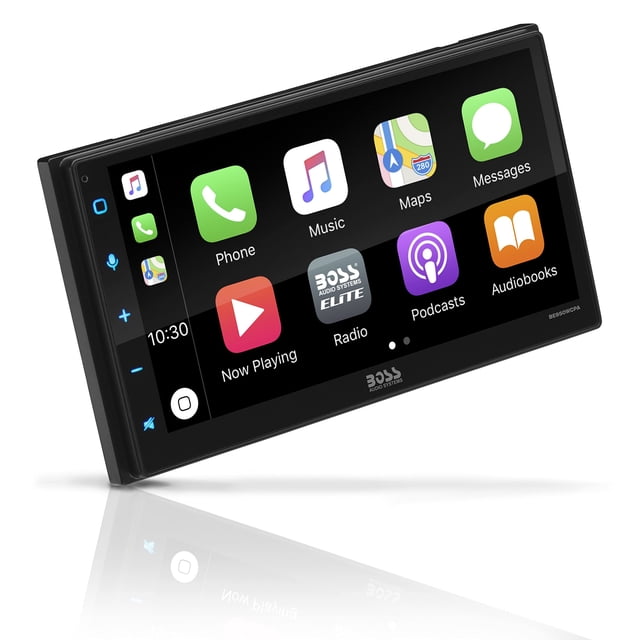 BOSS Audio Systems Elite Series BE950WCPA Reproductor multimedia inalámbrico Apple CarPlay Android Auto Car - Pantalla táctil capacitiva de 6,75 pulgadas, Bluetooth, sin DVD