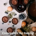 thumbnail image 4 of Pudding Tray Twin Pack Muffin Tin Cookware 4/6/9/12 Cup for Baking Pastries+Brush, 4 of 5