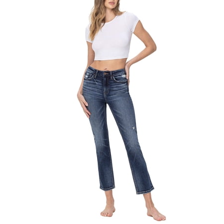 Flying Monkey - Benefactor - High Rise Ankle Slim Straight Jeans - F5223