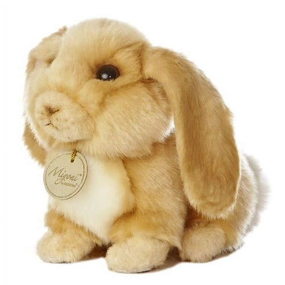 Aurora - Small Brown Miyoni - 6.5" Lop Eared Rabbit - Realistic Stuffed Animal