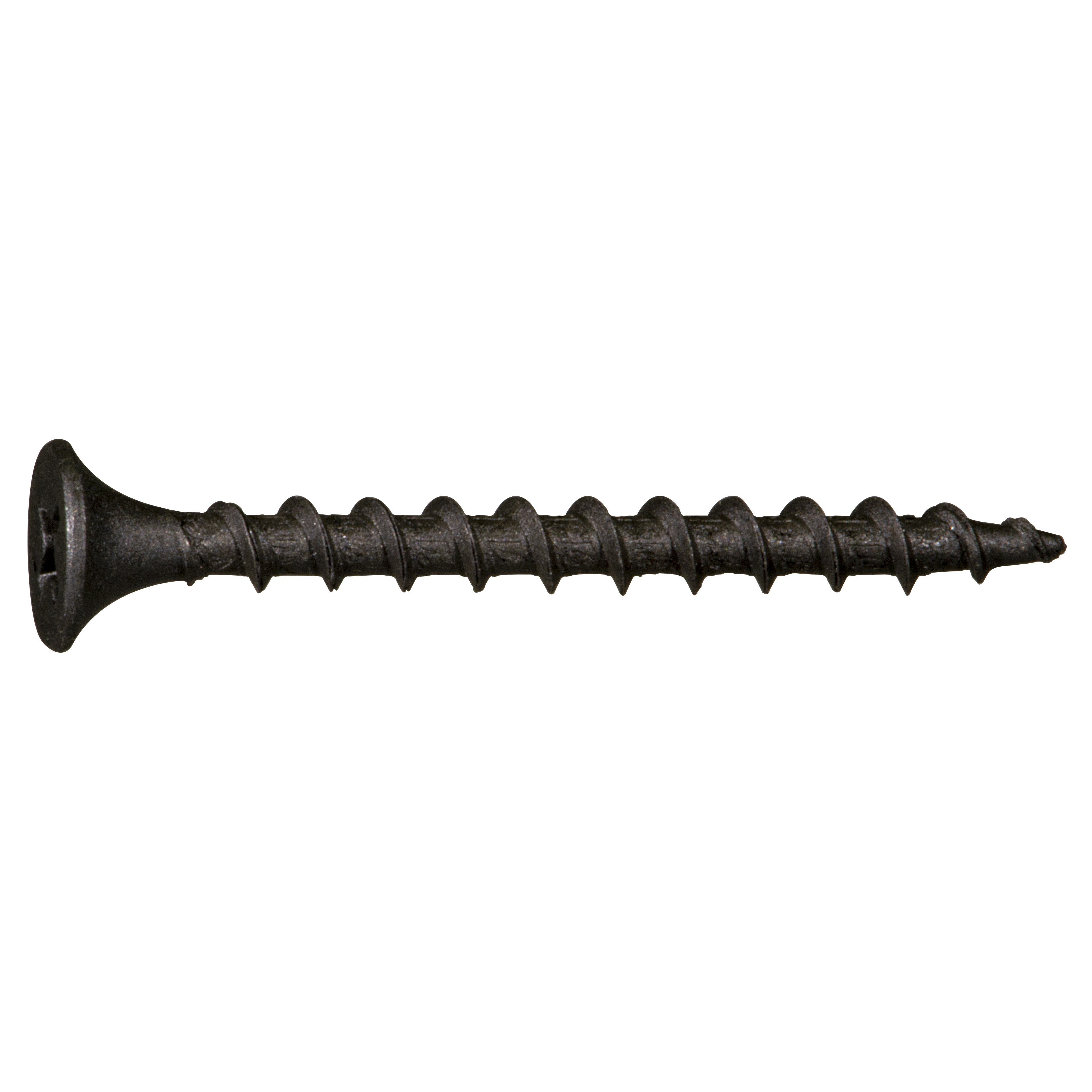 Plain Black 500 Phillips Bugle Head 8 x 1  Coarse Drywall Wood Screw 