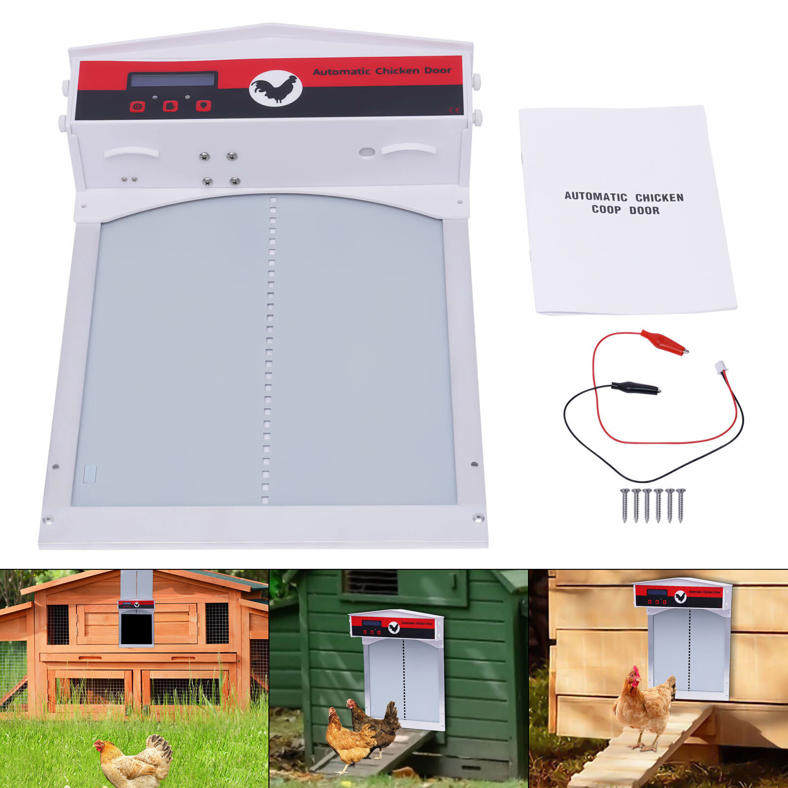 LCD Lightsensitive Automatic Chicken Coop Door Automatic Chicken House