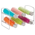 thumbnail image 5 of mDesign Metal Water Bottle Organizer - Collapsible 6-Bottle Holder - Chrome, 5 of 8
