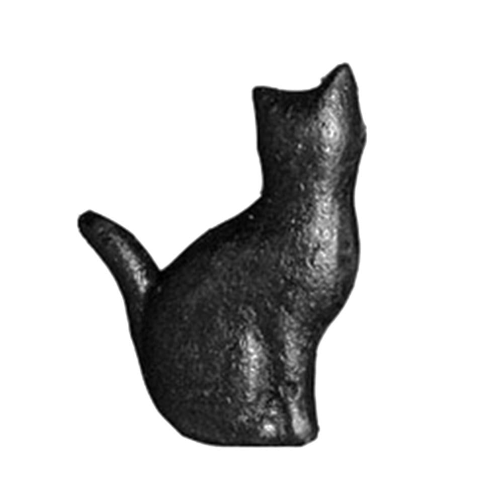 8Pcs Cast Iron Cat Shaped Door Handle Pull Knobs Drawer Knobs Decor 