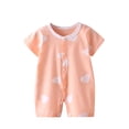 thumbnail image 2 of WRKEKC Baby Girl Casual Romper, Toddler Girl Summer Jumpsuit, Baby Spring Onesie Newborn Climbing Clothes Short Sleeve Thin Bag Fart Clothes, 2 of 3
