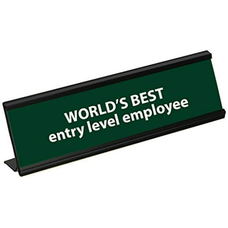 Funny World Best Entry Level Employee Engraved Desk (Best Entry Level Oil Jobs)