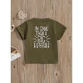 thumbnail image 4 of Shunvnny Little Boys Girls Summer Tops Letter Print T Shirts 1-7 Years Kids Short Sleeve Casual Tees, 4 of 7