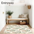 thumbnail image 3 of ODIKA 2'x3' Machine Washable Non-Slip Area Rug, Wild Botanical Heritage With Meadow Flourishes High Traffic Rug with Pad, Beige, 510614, 3 of 8