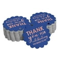 thumbnail image 1 of Inkdotpot Pack Of 50 Real Rose Gold Foil Paper Tags Thank You Celebrating The Bride To Be Bridal Shower Favor Hang Tags, 1 of 6