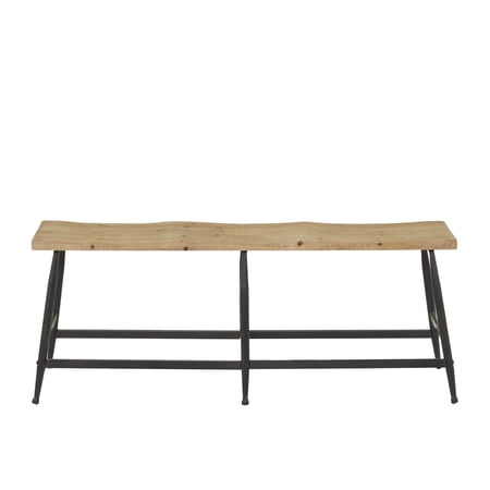 DecMode Metal Slim Bench  Brown