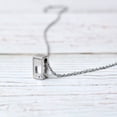 thumbnail image 4 of Anavia See You Cremation Necklace for Ashes, Mini See Through Urn Necklace, Mini Cube Cremation Pendant, Cremation Jewelry, Memorial Jewelry, Mini Urn-[Silver], 4 of 9