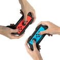 thumbnail image 3 of 2-Pack Controller Grips Compatible with Nintendo Switch Joy-Con Controllers, Slip-Resistant Grips, Shoulder Triggers, Thumbstick Grip Covers, Matte Black Finish, 3 of 9