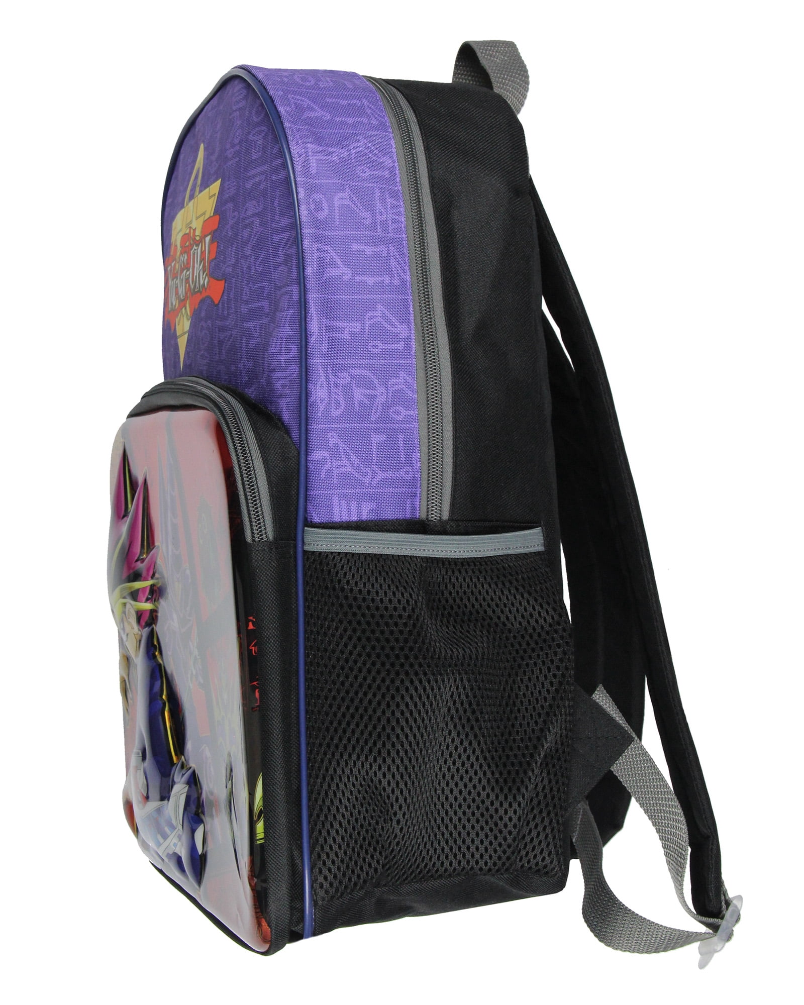 Yu-Gi-Oh! 16" Molded Backpack Battle Ready Yugi Dark Magician Black Luster Soldier Character Travel Backpack