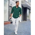 thumbnail image 4 of COOFANDY Mens Long Sleeve Button Down Shirts Wrinkle Free Shirts Silm Fit Fall Shirts Pocket, 4 of 6