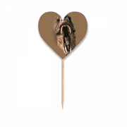 Dinosaur Tyrannosaurus Rex Opens Mouth Teeth Toothpick Flags Heart Lable Cupcake Picks