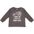 thumbnail image 3 of Inktastic Best Nona Ever Grandchild Gift Boys or Girls Long Sleeve Toddler T-Shirt, 3 of 5