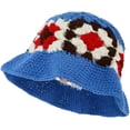 thumbnail image 6 of CoCopeaunts Women Bucket Hat Hollow Crochet Knitting Multicolor Flower Fisherman Hat Foldable Basin Hat Four Seasons Wild Wear, 6 of 8