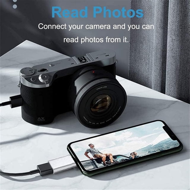 Aplicable a teléfonos móviles Apple 12 13 14 Adaptador USB 3.0 OTG Lectura de disco U Micrófono Ratón Teclado